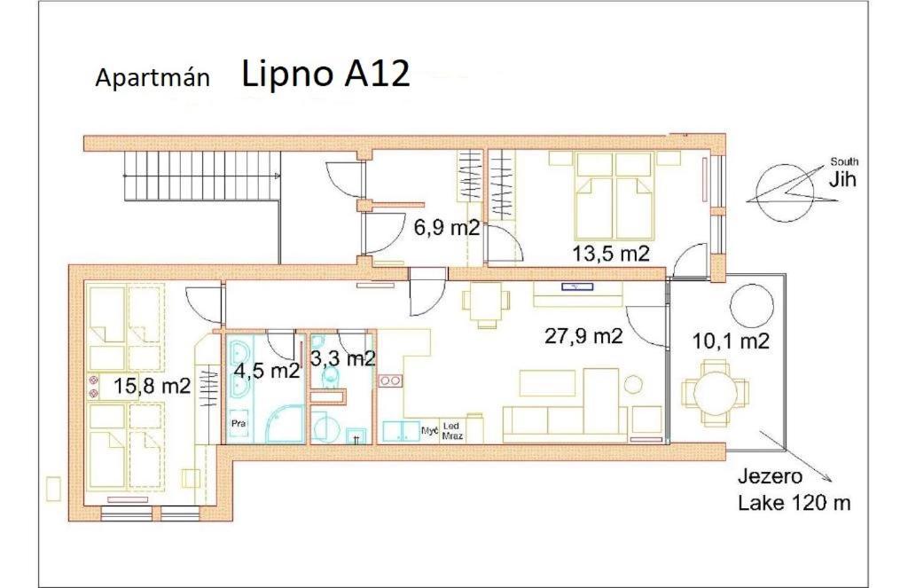Apartman Lipno A12 Lipno nad Vltavou Buitenkant foto